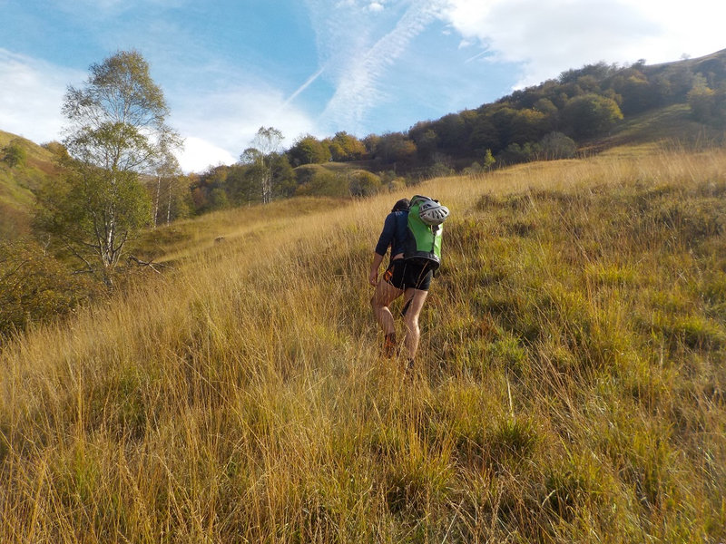 Montée bien sèche avant d'atteindre le départ