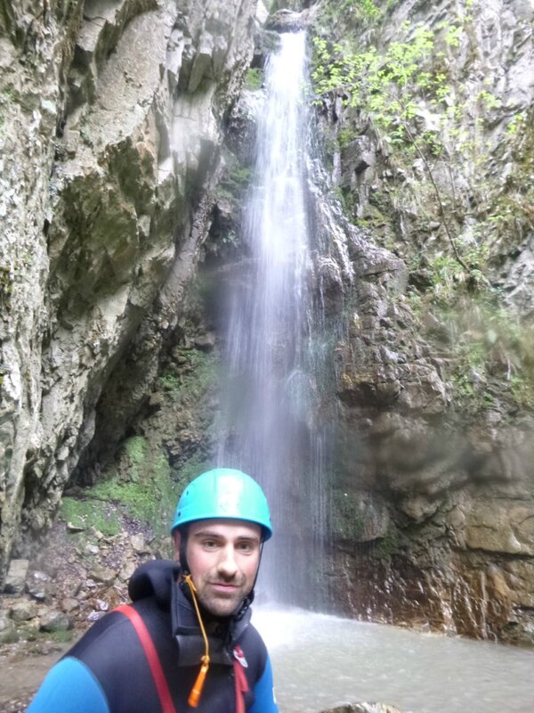 La bestiole à Gilen sous la cascade