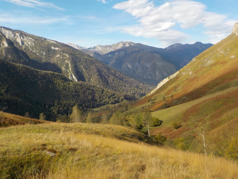 Paysage automnale en vallée d'Ossau