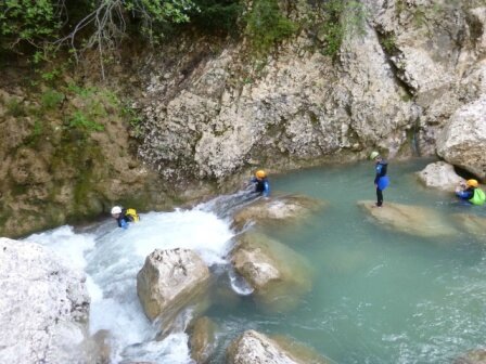 Passage dans le Mascun inf